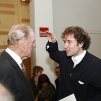 Prince Philip with the prize winner for 2006 Thomas Heatherwick